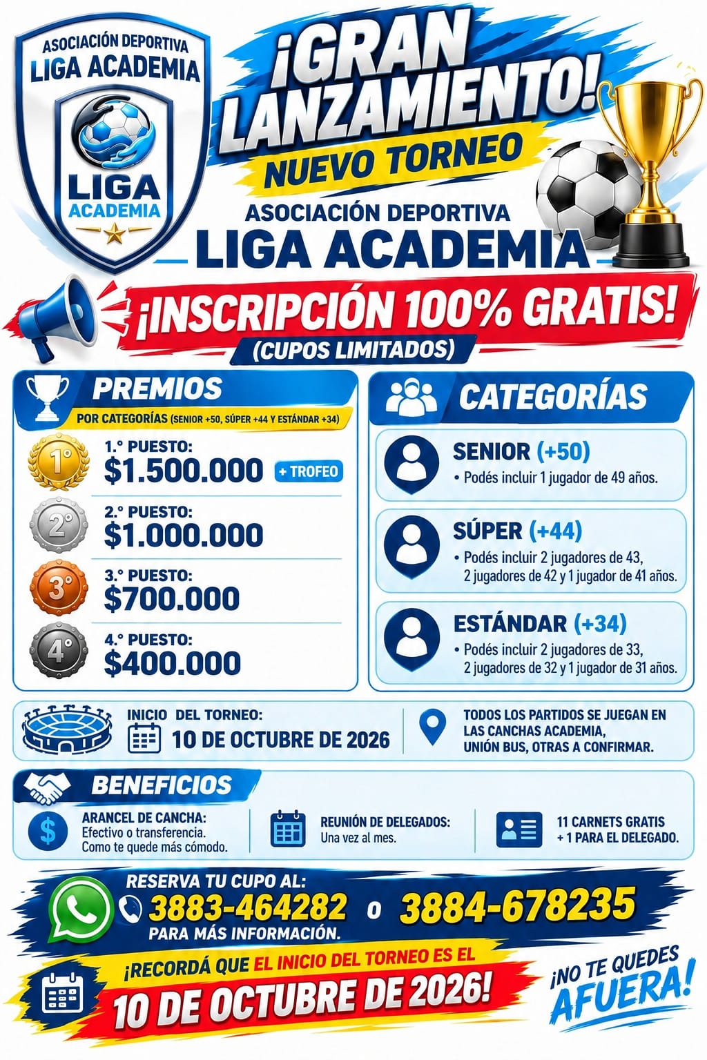 Premios Oficiales y Trofeos
